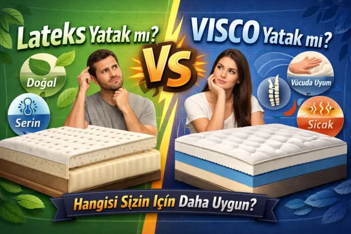 Lateks Yatak mı Visco Yatak mı? Hangisi Sizin İçin Daha Uygun?