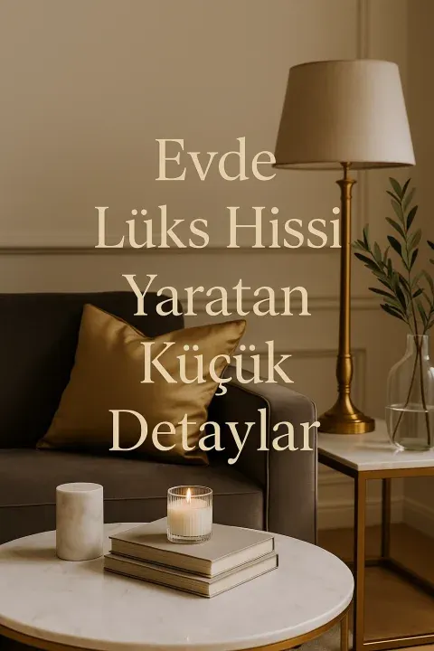 Evde Lüks Hissi Yaratan Küçük Detaylar: Şıklığın Sırrı İnceliklerde Saklı
