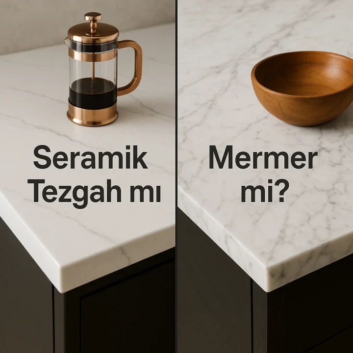 Seramik Tezgah mı, Mermer mi? Hangi Tezgah Daha Avantajlı?