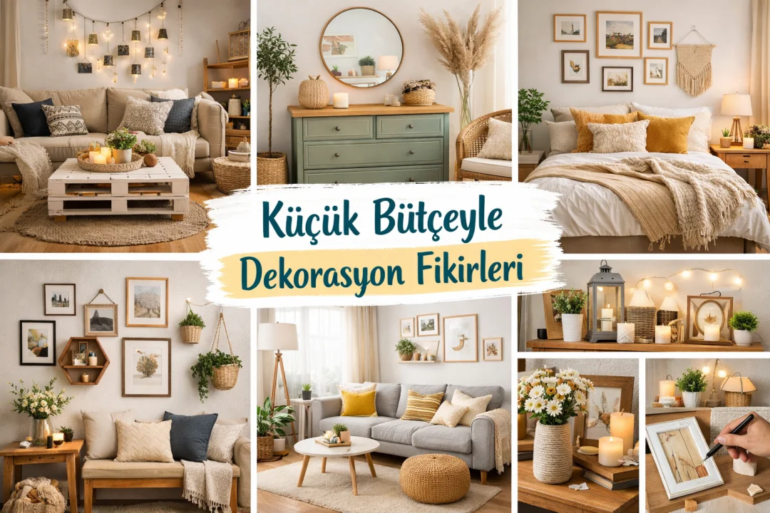 Küçük Bütçeyle Evinizi Yenileyebileceğiniz Dekorasyon Fikirleri
